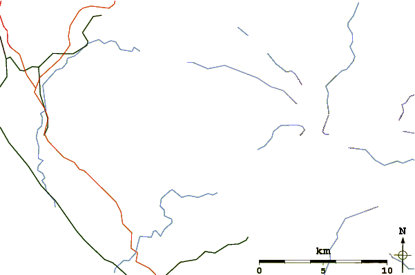 Roads and rivers around Seatallan