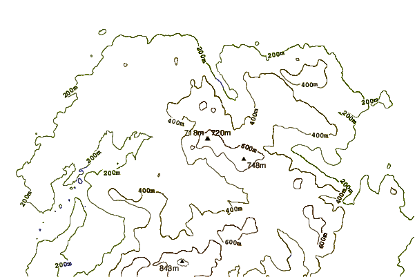 Mountain peaks around Seefingan