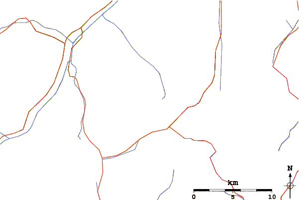 Roads and rivers around Seekarköpfe