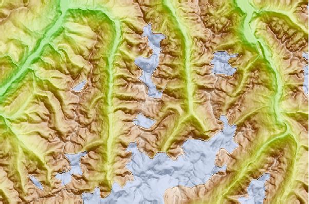 Surf breaks located close to Seekogel (Ötztal Alps)