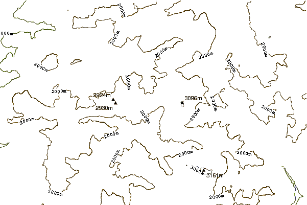 Mountain peaks around Sella Towers