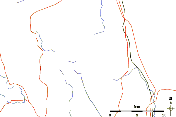 Roads and rivers around Selside Pike