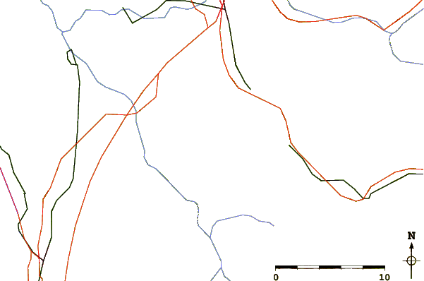 Roads and rivers around Semnoz