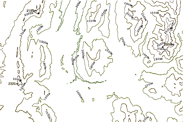 Mountain peaks around Sénépy