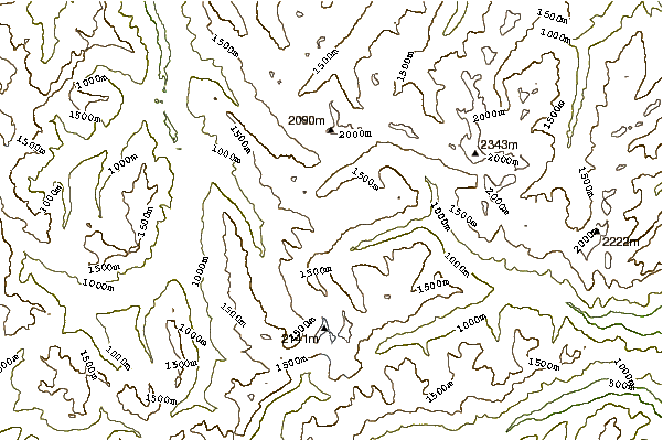 Mountain peaks around Sentinel Peak (Washington)