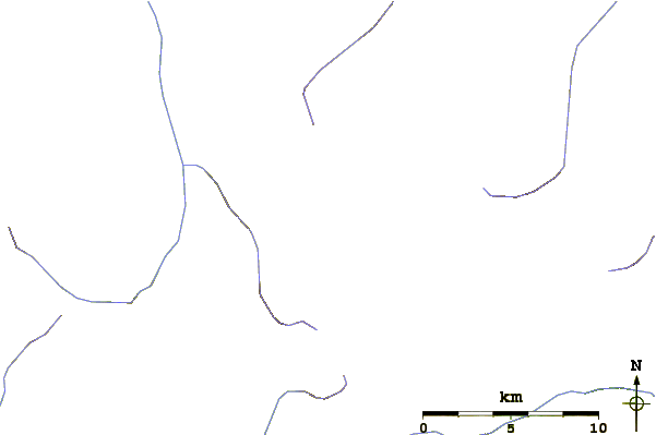 Roads and rivers around Sentinel Peak (Washington)