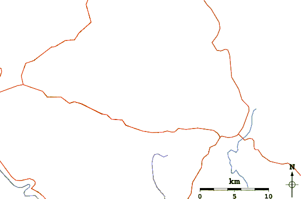 Roads and rivers around Seoraksan