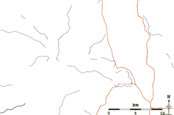 Roads and rivers around Sergeant Man