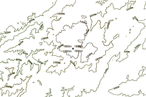 Mountain peaks around Serra Da Estrela