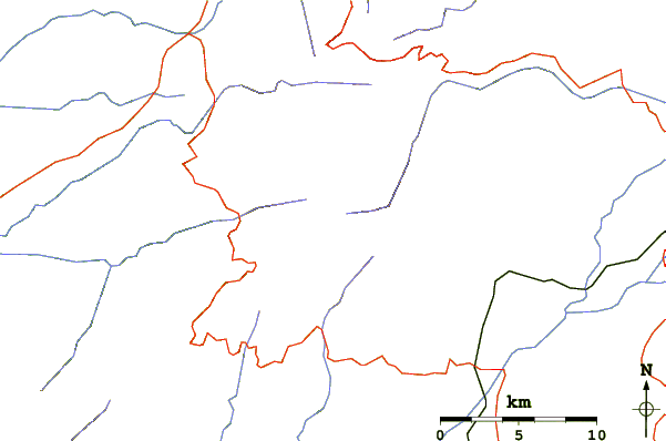 Roads and rivers around Serra Da Estrela