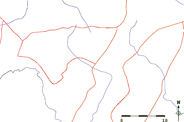 Roads and rivers around Serra d'En Celler