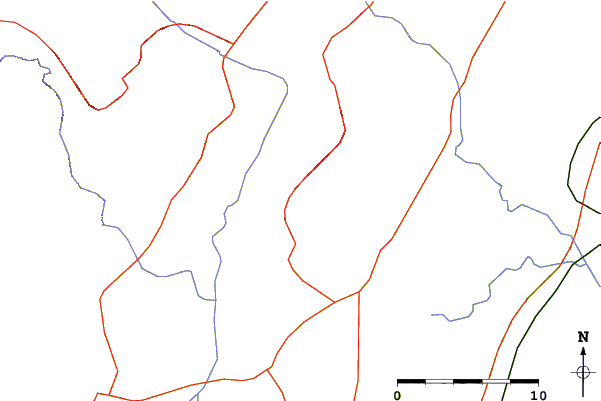 Roads and rivers around Serra d'En Galceran