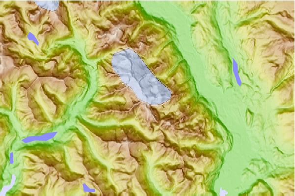 Surf breaks located close to Serratus Mountain