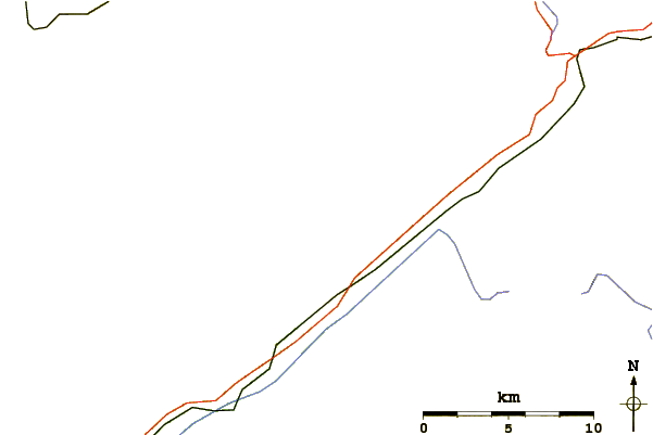 Roads and rivers around Setzehorn