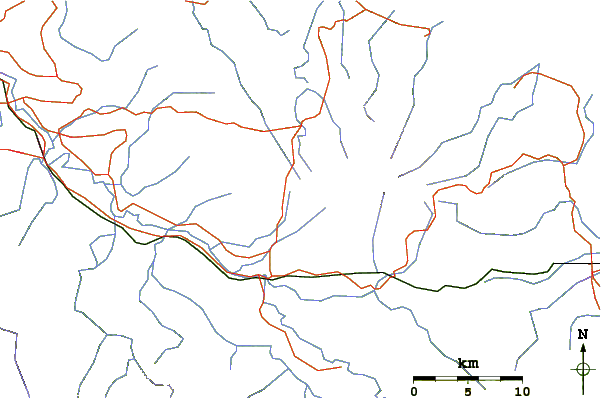 Roads and rivers around Seulawah Agam
