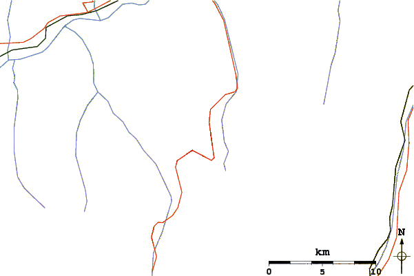 Roads and rivers around Sex de Marinda