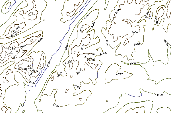 Mountain peaks around Sgairneach Mhòr