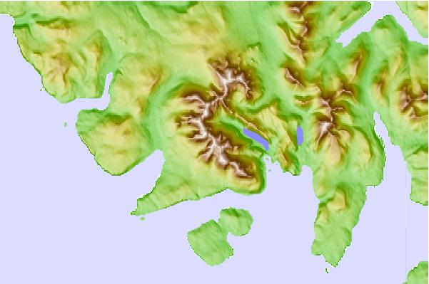 Surf breaks located close to Sgurr Alasdair