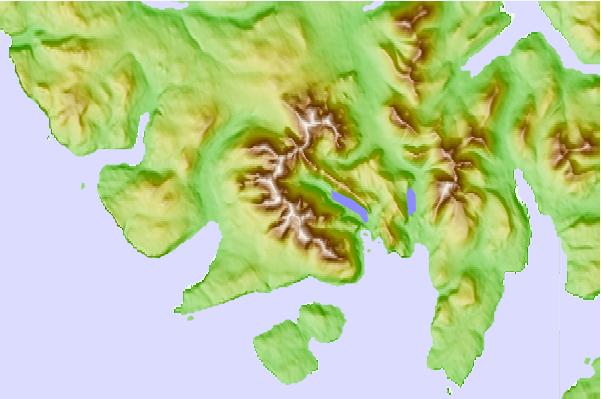 Surf breaks located close to Sgurr Coir' an Lochain