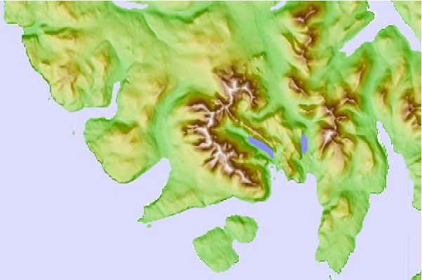 Surf breaks located close to Sgurr Dearg