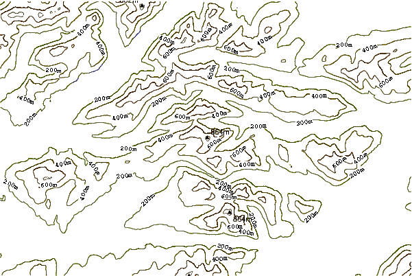 Mountain peaks around Sgùrr Dhòmhnuill