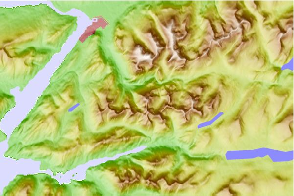 Surf breaks located close to Sgurr a' Mhaim