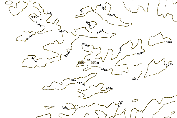 Mountain peaks around Sgùrr na Cìche