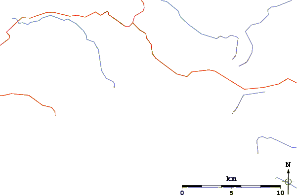 Roads and rivers around Sgurr na Sgine