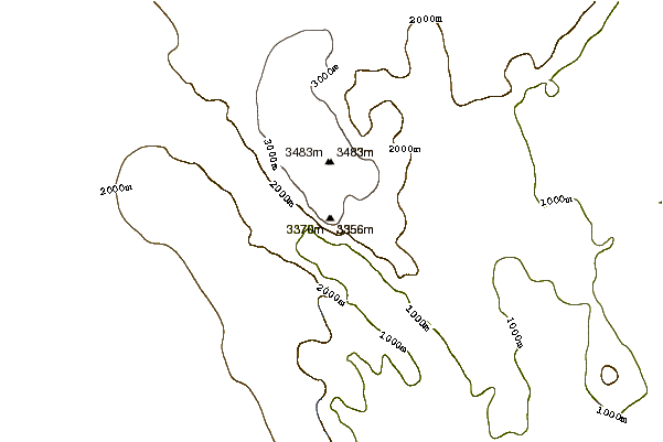 Mountain peaks around Shafer Peak