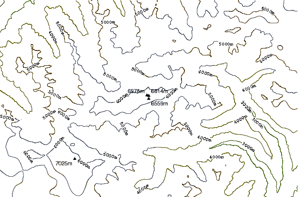 Mountain peaks around Shah Dhar