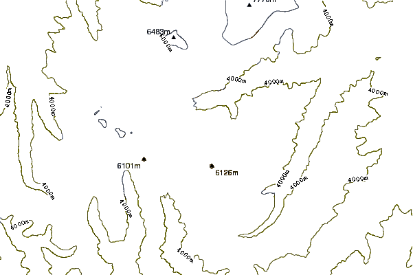 Mountain peaks around Shaigiri