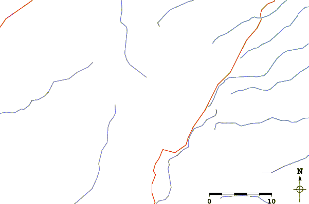 Roads and rivers around Shaiyb al-Banat