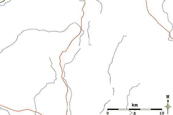 Roads and rivers around Shalloch on Minnoch