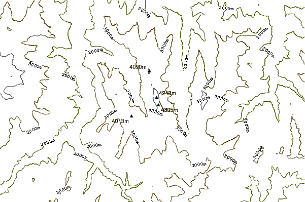 Mountain peaks around Shan