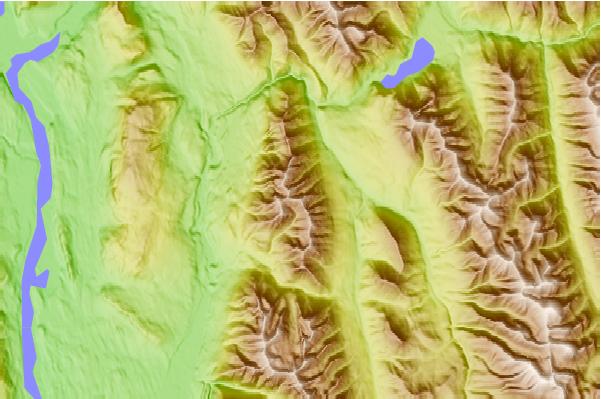 Surf breaks located close to Shark Tooth Mountain (British Columbia)