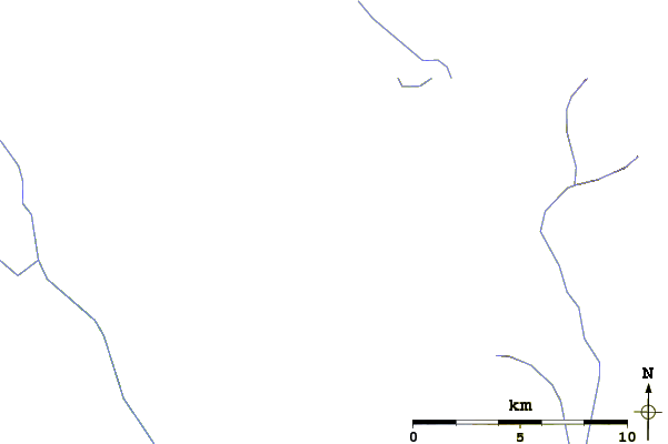 Roads and rivers around Shedin Peak (Atna Range)