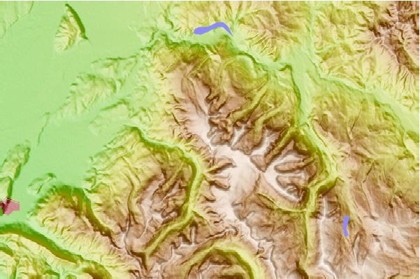 Surf breaks located close to Sheep Mountain (Teton County, Wyoming)