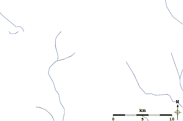 Roads and rivers around Shelagyote Peak (Sicintine Range)