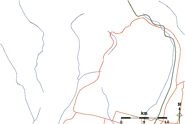 Roads and rivers around Shikaribetsu Group