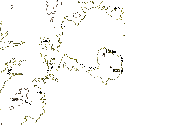 Mountain peaks around Shikotsu