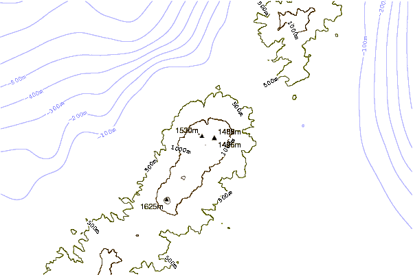 Mountain peaks around Shiretoko-iwo-zan