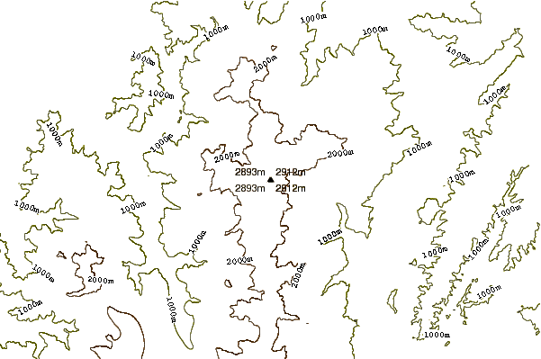 Mountain peaks around Shirouma Dake