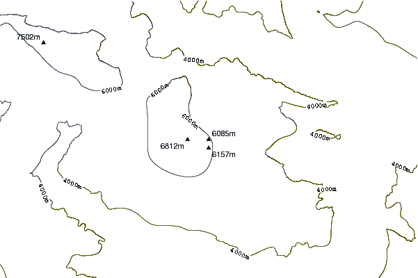 Mountain peaks around Shispare