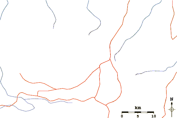 Roads and rivers around Sibayak