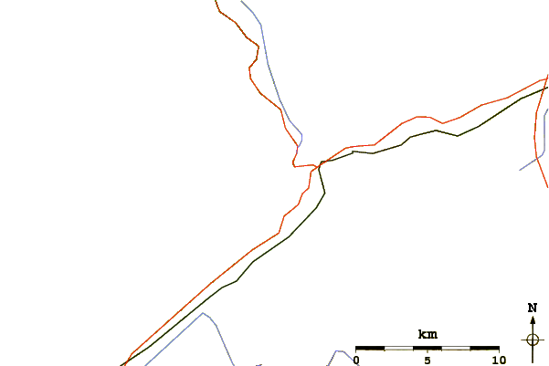 Roads and rivers around Sidelhorn