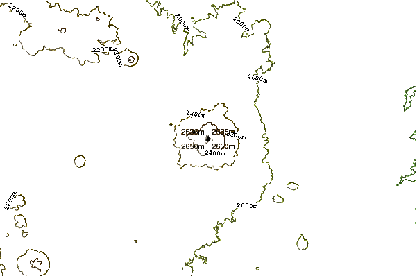 Mountain peaks around Sierra Grande