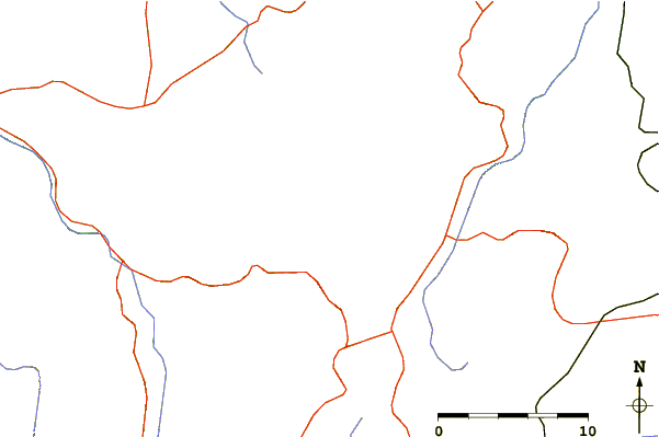 Roads and rivers around Sierra Mágina