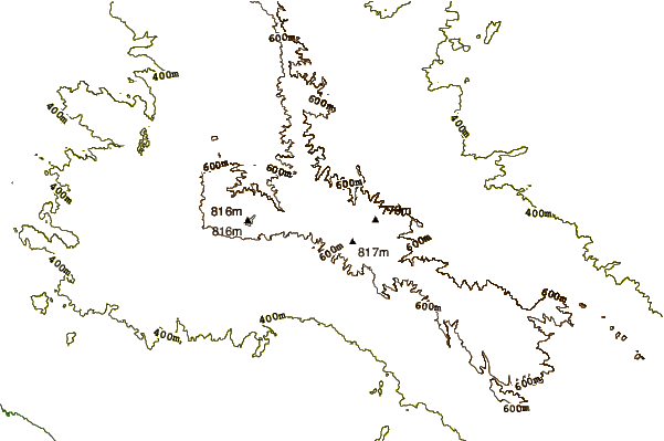 Mountain peaks around Sierra de Alcubierre