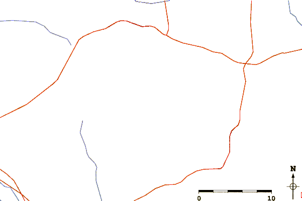 Roads and rivers around Sierra de Alcubierre
