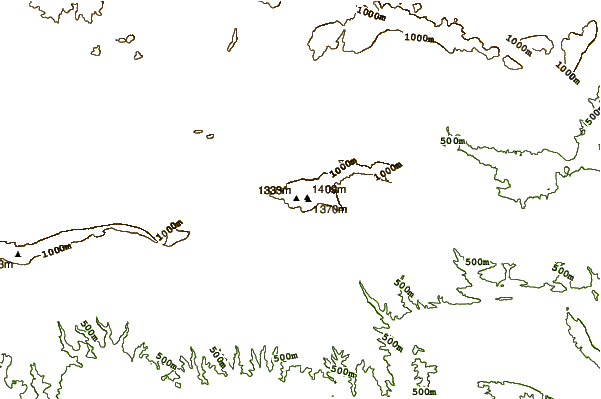 Mountain peaks around Sierra de Codés